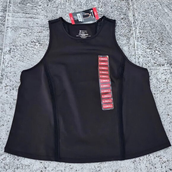 Members Mark Women Tank Top Work it Out Black Sport Top Shirt Size XS - Picture 8 of 10
